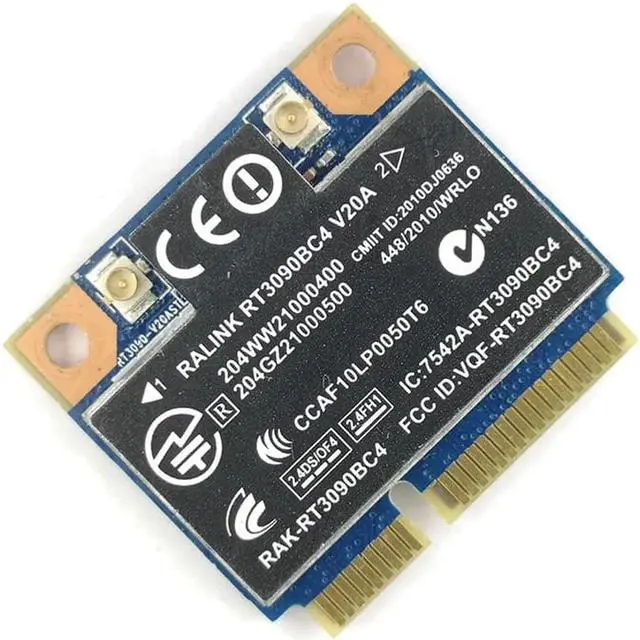 Alt view image 2 of 4 - Wireless WiFi Card Bluetooth 3.0 WLAN Mini PCI express for HP RT3090BC4 ProBook 4520s