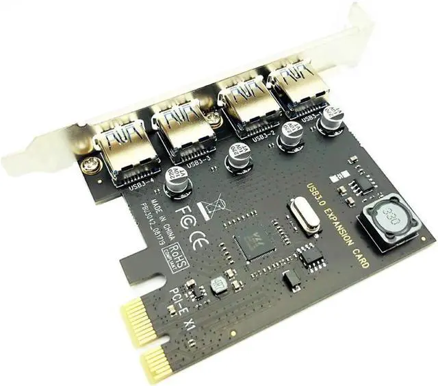 Alt view image 7 of 7 - 4 Port USB 3.0 PCI-E Expansion Card PCI Express PCIe USB 3.0 HUB Adapter 4-Port USB3.0 Controller USB 3 0 PCI e PCIe Express 1X