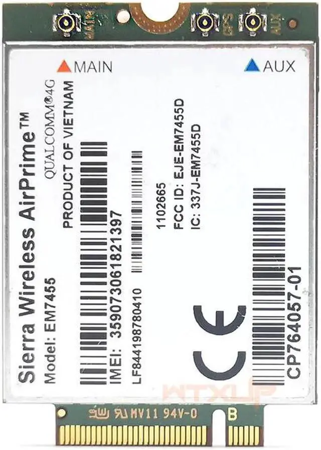 Alt view image 5 of 6 - Sierra Wireless EM7455 FDD/TDD LTE Cat6 NGFF/M.2 4G MODULE 4G CARD 300Mbps