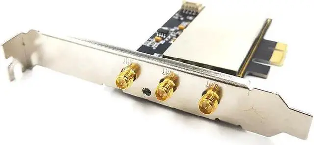 Alt view image 4 of 7 - BCM94360CSAX BCM943602CS Bcm94331CSAX desktop PCI-e PCIE 1x 16x PC wifi + bluetooth Adapter Converter for Apple WLAN Card