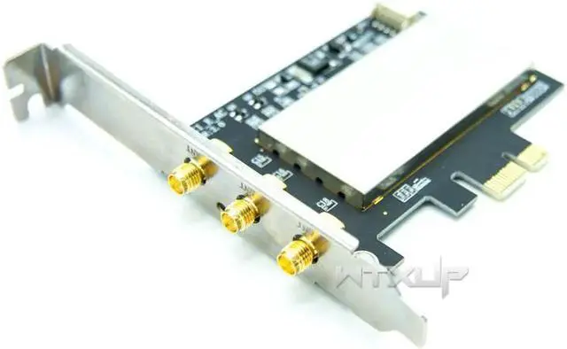 Alt view image 2 of 7 - BCM94360CSAX BCM943602CS Bcm94331CSAX desktop PCI-e PCIE 1x 16x PC wifi + bluetooth Adapter Converter for Apple WLAN Card