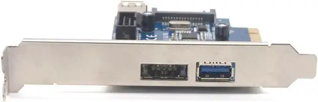 Alt view image 4 of 7 - PCI express to 2 ports USB3.0 + Power eSATA Converter Card with 9pin USB + 15pin SATA Power Socket