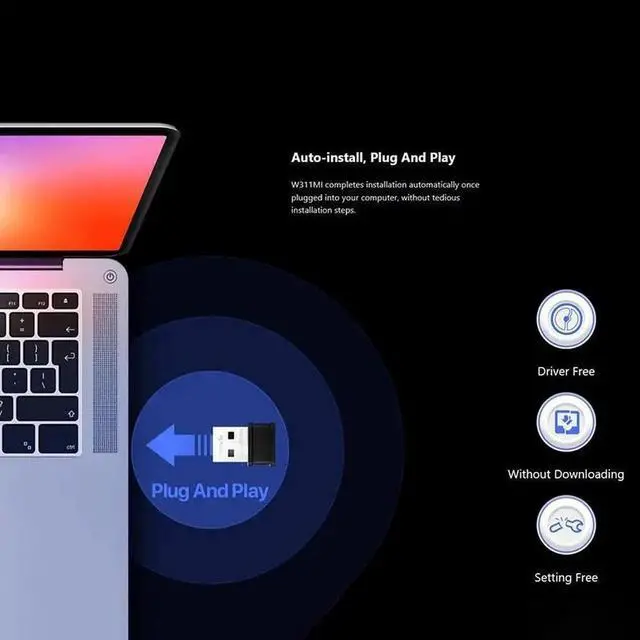 Alt view image 3 of 6 - AX300 WiFi 6 Wireless Nano USB Adapter 286 Mbps Wi-Fi 6 Driver Free Mini Portable for Win7/10/11/ Linux/ UOS