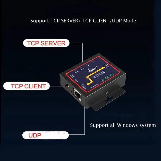 Alt view image 7 of 7 - Serial device server DB9 RJ45 to RS232 Ethernet To RS232 TCP/IP Server Module communication converter TXB022
