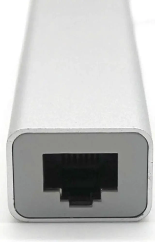 Alt view image 4 of 7 - Aluminum USB3.0 to RJ45 2 Port USB3.0 SD TF Card Reader Adapter Converter