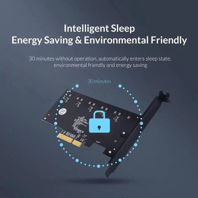 Alt view image 4 of 6 - PCI-E to 5-Port SATA3.0 Expansion Card PCI-E X4 Slot Support 6Gbps PCI-E to SATA Adapter