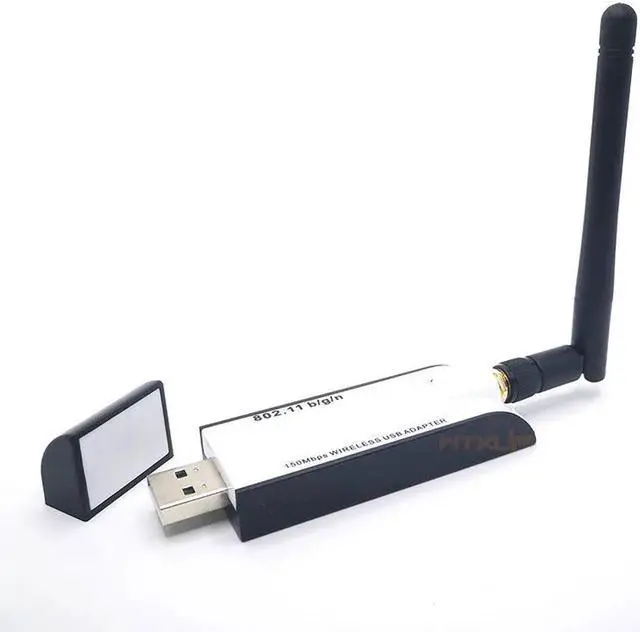 Alt view image 2 of 7 - New WIFI USB Adapter RT3070 150Mbps USB 2.0 WiFi Wireless Network Card 802.11b/g/n LAN Adapter With external Antenna