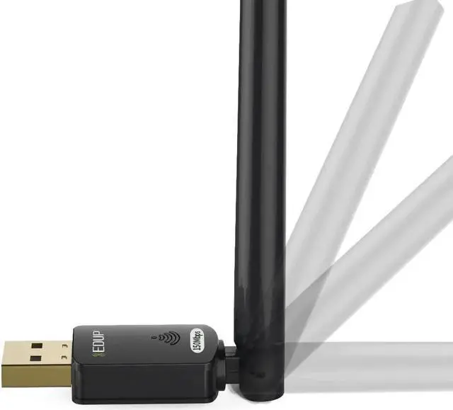 Alt view image 4 of 6 - WiFi USB Adapter 802.11n 150Mbps 2.4Ghz MT7601 Wireless USB Adapter 6dBi Antenna WiFi Receiver for PC Laptop