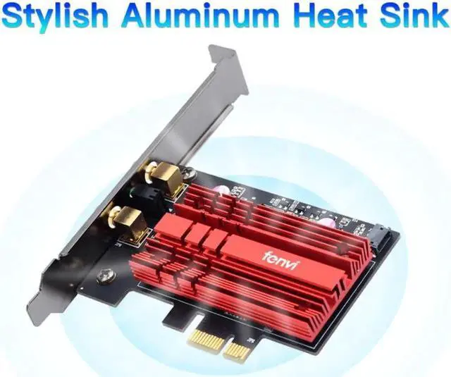 Alt view image 4 of 6 - 3000Mbps Wifi 6 Intel AX200 PCIe Wireless Wifi Network Adapter Wi-Fi Card 2.4G/5Ghz 802.11ac/ax Bluetooth 5.1 For PC Desktop Black