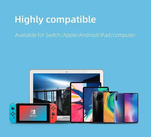 Alt view image 3 of 6 - Switch Dock TV Dock for Nintendo Switch Portable Docking Station USB C to 4K HDMI-compatible USB 3.0 PD for Macbook Pro