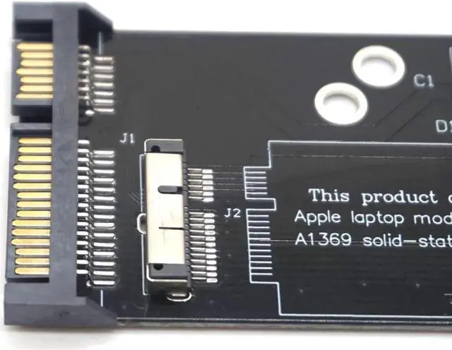 Alt view image 3 of 7 - 6+12pin SSD to SATA Converter Card Board for Apple 2010 2011 for MacBook Air A1370 A1369 SSD to 2.5" SATA 22pin