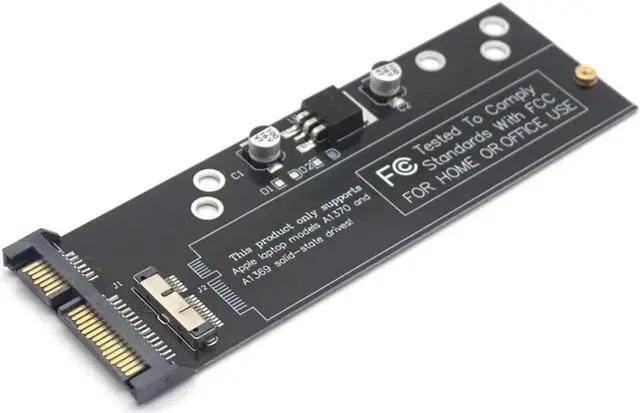 Alt view image 5 of 7 - 6+12pin SSD to SATA Converter Card Board for Apple 2010 2011 for MacBook Air A1370 A1369 SSD to 2.5" SATA 22pin