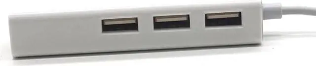 Alt view image 3 of 7 - USB 3.1 Type-C to Gigabit Ethernet Network With USB2.0 Hub 3-port Cable LAN RJ45 Adapter Combo for New Macbook