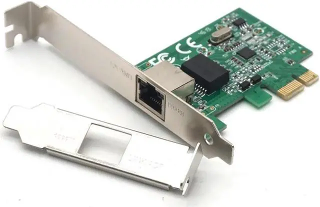 Alt view image 2 of 7 - PCI-E 10/100/1000M Gigabit Ethernet Network LAN PCIe Card PCIE Network Card