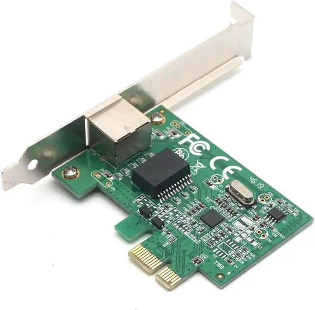 Alt view image 4 of 7 - PCI-E 10/100/1000M Gigabit Ethernet Network LAN PCIe Card PCIE Network Card