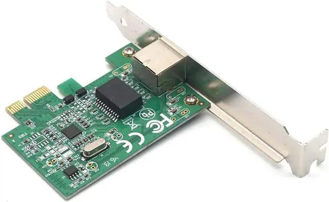 Alt view image 3 of 7 - PCI-E 10/100/1000M Gigabit Ethernet Network LAN PCIe Card PCIE Network Card