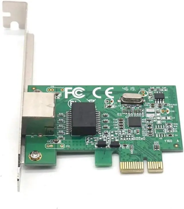 Alt view image 6 of 7 - PCI-E 10/100/1000M Gigabit Ethernet Network LAN PCIe Card PCIE Network Card