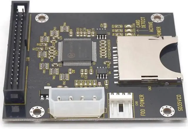 Alt view image 4 of 7 - SD Memory Card To 3.5" 40Pin Male IDE Hard Disk Drive Adapter Secure Digital Converter HDD Adapter For PC Computer Desktop