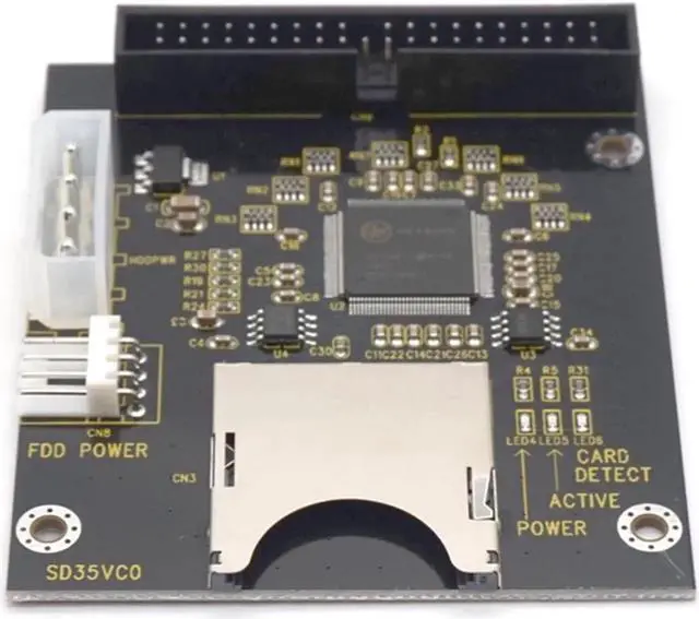 Alt view image 3 of 7 - SD Memory Card To 3.5" 40Pin Male IDE Hard Disk Drive Adapter Secure Digital Converter HDD Adapter For PC Computer Desktop