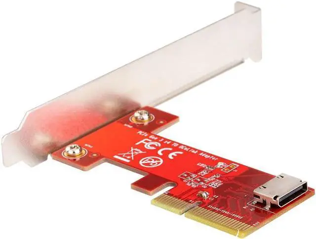 Alt view image 5 of 7 - PCIe3.0 x4 to Oculink SFF-8612 Adapter Card for PCIe NVMe SSD SFF8612 TO pci-e 4x Converter