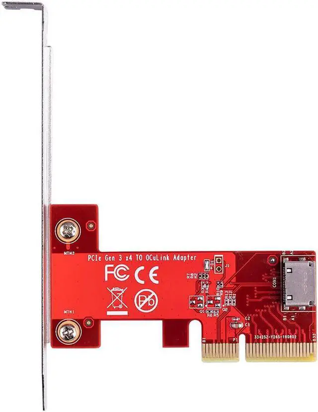 Main image of PCIe3.0 x4 to Oculink SFF-8612 Adapter Card for PCIe NVMe SSD SFF8612 TO pci-e 4x Converter