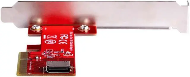 Alt view image 4 of 7 - PCIe3.0 x4 to Oculink SFF-8612 Adapter Card for PCIe NVMe SSD SFF8612 TO pci-e 4x Converter