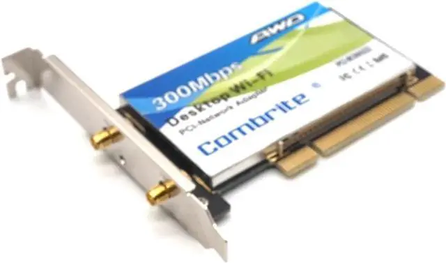 Alt view image 3 of 7 - BCM4322 300Mbps 2.4G Wireless Wlan Wifi PCI Card Desktop Adapter With 6dBi wifi Antenna High Speed