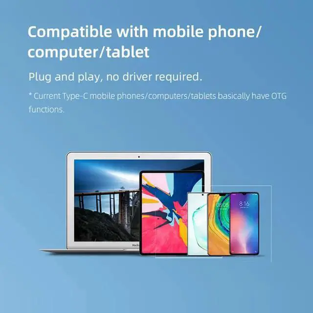 Alt view image 4 of 6 - USB C HUB Card Reader Type-c to USB 3.0 2.0 hub SD Micro SD TF Card Reader OTG Adapter cable for Mobile Phone iPad
