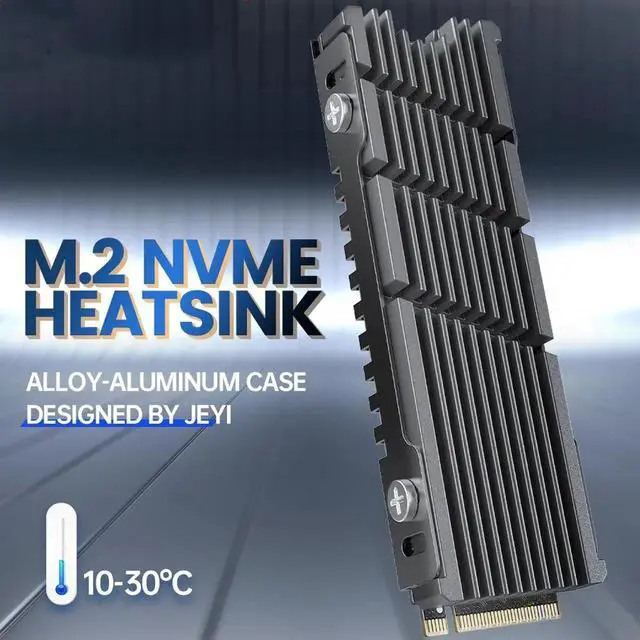Main image of Cooler II 2280 SSD Heatsink M.2 NVME Radiator Magnesium Aluminum Alloy PC Efficient Radiator with Thermal Silicone pad