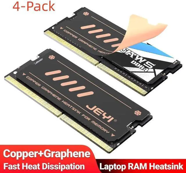 Main image of Graphene Laptop RAM Heatsink, Dual-Layer Graphene and Copper Foil Design Cooler Memory Radiator for DDR5 DDR4 DDR3 DDR2