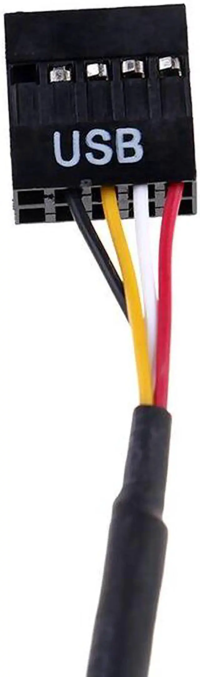 Alt view image 2 of 4 - 9pin USB header Male 1 to 2 1 to 4Female Extension Cable Card Desktop 9-Pin USB HUB USB 2.0 9 pin Connector Port Multiplier