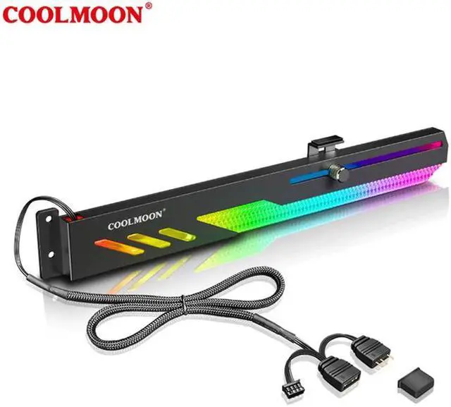 Alt view image 5 of 6 - GT8 Horizontal GPU Support Computer Video Card Stand GPU Holder Support Colorful 5V A-RGB Bracket Computer Graphics Vid