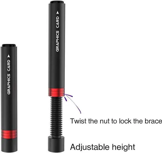 Alt view image 5 of 7 - Graphics Card Brace GPU Support Bracket, iBrace-8 Universal Video Card VGA Graphics Card Holder Desktop PC Case