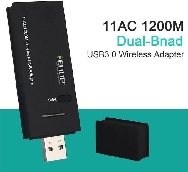 Alt view image 2 of 7 - USB WIFI Adapter 1200Mbps Wireless AC Network Card USB3.0 Dual Band 2.4G/5.8G Wifi Receiver Dongle 802.11AC For Laptop PC
