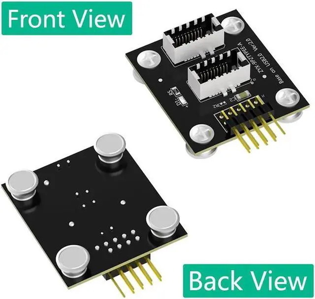 Alt view image 2 of 7 - Dual USB 3.1 Front Panel Socket Key-A Type-E to USB 2.0 9Pin Mainboard Header Male Cable Extension Adapter with Magnetic Pad