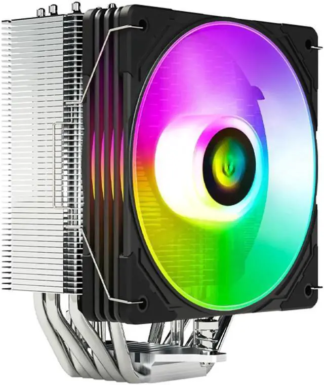 Alt view image 7 of 7 - AS600 6 Heat Pipes CPU Cooler Fan Radiator 4 Pin PWM 5V 3PIN ARGB AURA SYNC CPU Cooling Fan For Intel LGA1700 AM5