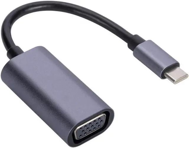 Alt view image 4 of 7 - USB C To VGA Audio Cable Adapter Type C To VGA Converter Adapter Cable For TV Monitor Projector Projection Screen Playback