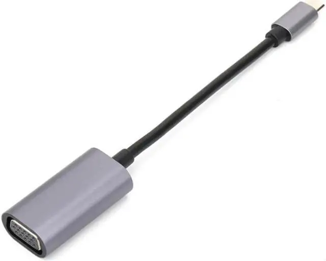 Alt view image 2 of 7 - USB C To VGA Audio Cable Adapter Type C To VGA Converter Adapter Cable For TV Monitor Projector Projection Screen Playback