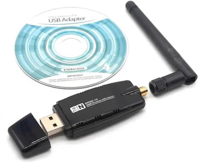 Alt view image 3 of 7 - 300Mbps USB Wireless 802.11n/g/b Wi-Fi Adapter Receiver Network Card 5dbi Antenna wifi Ethernet Dongle Lan network card