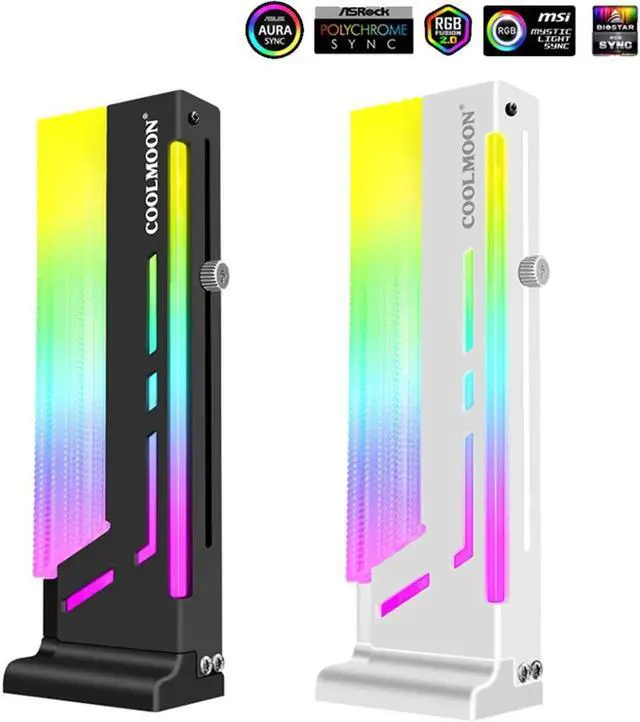 Main image of 5V 3Pin ARGB VGA Bracket 12pcs LED Vertical GPU Support RGB Computer Graphics Video Card Stand Holder PC Accessories