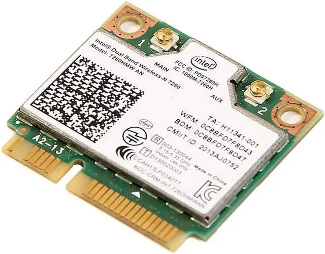 Main image of Dual band For Intel Wireless-N 7260 7260HMW AN Half Mini Pci-e 300Mbps Wireless Wifi + Bluetooth 4.0 Notebook Wlan card