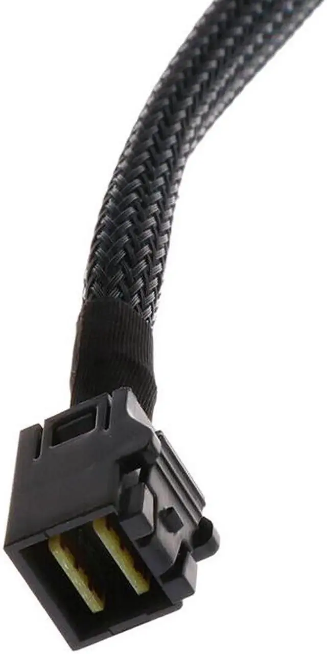 Alt view image 4 of 7 - Mini SAS SFF 8643 to U.2 SFF-8639 Cable with 15 Pin Female SATA Connector SSD Power Cable Wire 12Gb/S 1.64ft