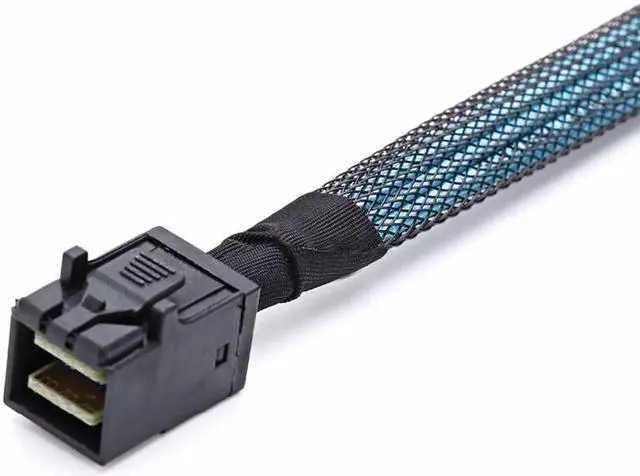 Alt view image 4 of 7 - SAS SATA Cables SFF-8643 To 4 SFF-8482 Internal Mini SAS HD to 4 29pin SFF-8482 connector with SAS 15pin Power Port 12GB/S Cable