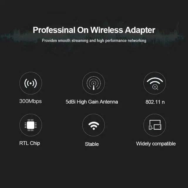 Alt view image 5 of 6 - PCI-Express Wifi Adapter 300Mbps 2.4GHz Desktop PCI-E Expansion Wireless Network Card With 2 Antennas for PC Computer