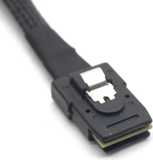 Alt view image 6 of 7 - Hard Disk Splitter Cable Mini SAS SFF-8087 to 4 SATA 90 Degree Splitter Breakout Cable Conversion Adapter Cable