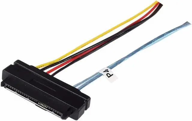Alt view image 7 of 7 - Internal Mini SAS SFF-8643 to (4) 29pin SFF-8482 Connectors with SATA Power Cable 1M