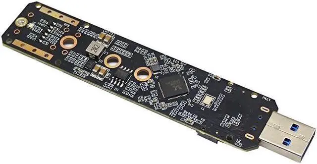 Alt view image 6 of 7 - M.2 to USB 3.0 Dual Protocol SSD Board M.2 NVME PCIe NGFF SATA M2 SSD Adapter for 2230 2242 2260 2280 NVME/SATA M.2 SSD RTL9210B
