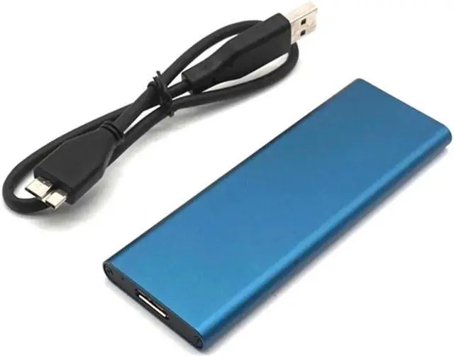 Alt view image 7 of 7 - USB3.0 to M.2 NGFF Storage Enclosure Case M.2 SATA Protocol SSD Solid State Drive Case Support 6Gb/s SSD Card Adapter