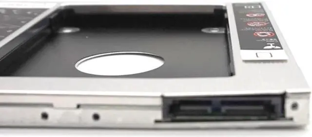 Alt view image 4 of 7 - Universal SATA 3.0 2nd HDD Caddy 9.5mm for 2.5" 2TB SSD Case Hard Disk Enclosure with LED for Laptop DVD-ROM Optical Bay