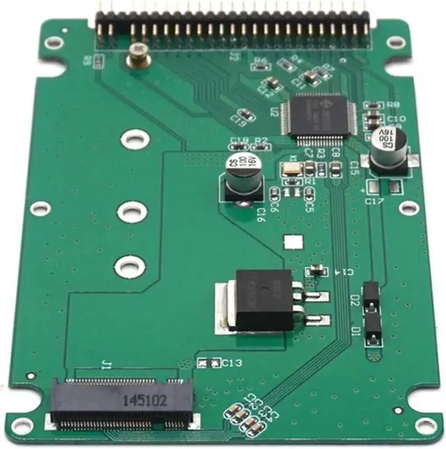 Alt view image 4 of 7 - M.2 NGFF SATA SSD to 2.5 IDE 44pin Converter Adapter with Case Black Color SATAIII Connector SDD Converter Card Adapter